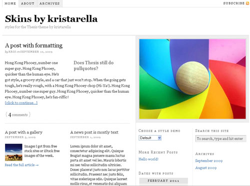 Mini Theme Free Minimalist WordPress