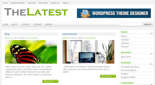 The Latest WordPress Theme Free Download