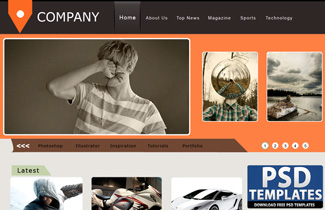 The DesignzzzMag – Free Premium Quality Web Layout (PSD)