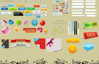 500+ Free PSD Graphics for Web Designers