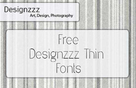 Stylish Thin Fonts for Designers