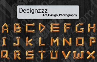 Designzzz Wooden Alphabet Pack Giveaway for Designers