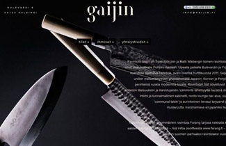Gaijin – Edgy Website Using JavaScript with WordPress