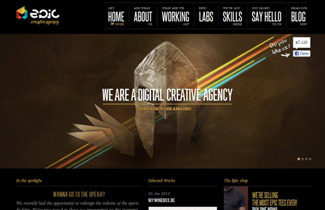 Epic Creative Agency – Weird Dark Web Layout