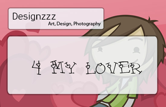 4 My Lover valentine day fonts for designers download pack