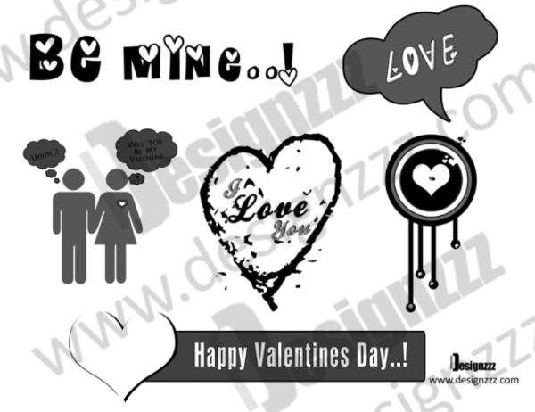Valentines Day photoshop brushes 