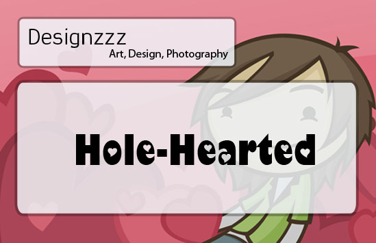 Hole Hearted valentine day fonts for designers download pack