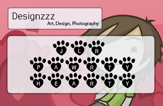 JLR Pawrty Hearty valentine day fonts for designers download pack
