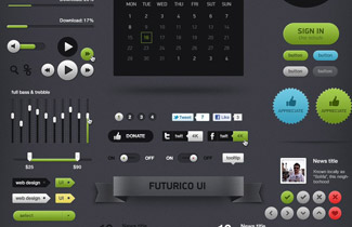 Free Giveaway Contest: 10 Futurico UI Pro Packs