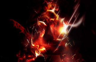 Create a Blazing Text Effect with Particles in Photoshop