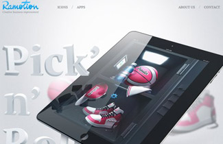 Ramotion App Development – Website using CSS3 and jQuery