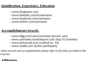 CV of the Future