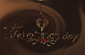 Create a Chocolate Effect Valentine’s Day Greeting Card