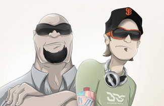 Boomrock Saints Character Illustration in Photoshop