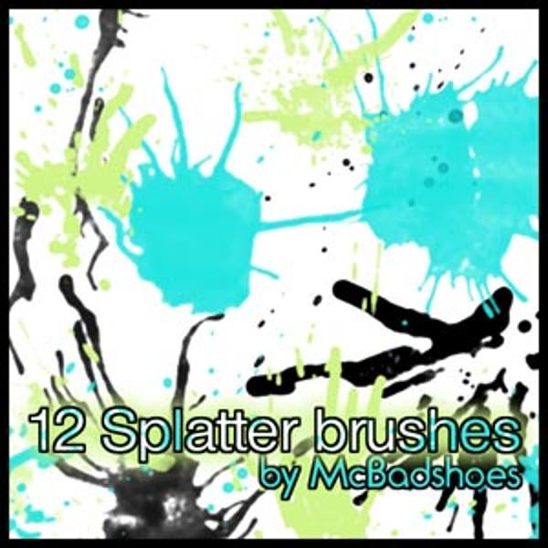 amazing splatter brushes for photoshop