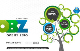 One by Zero – Animated yet Simple Web Design