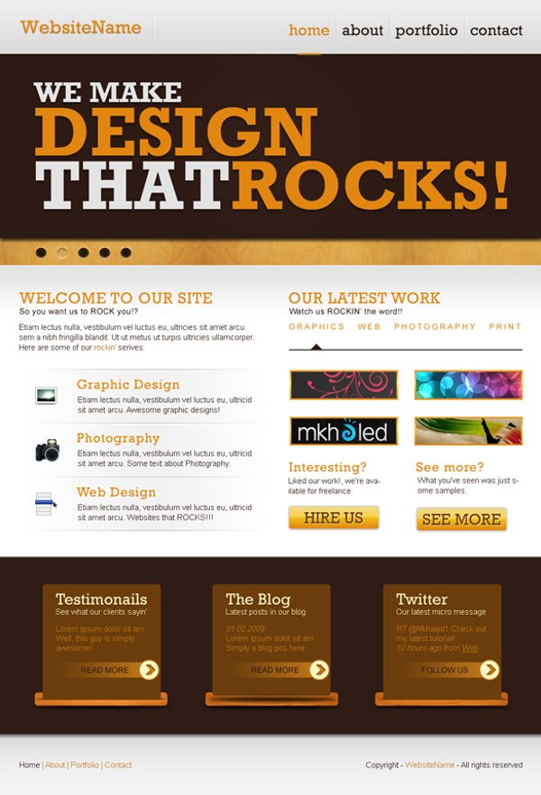 Cheap Website Templates For Sale