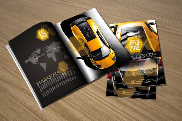 racing car brochures 