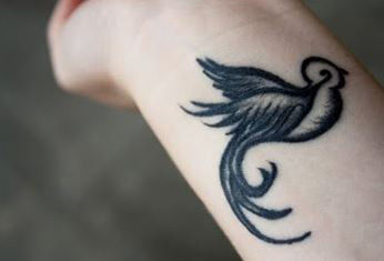 simple bird tattoo on wrist simple bird tattoo on wrist