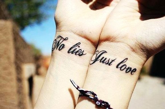 No lies just love, another lovely tattoo