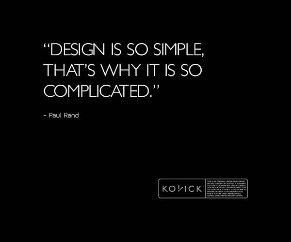 Paul Rand knows why designing is hard