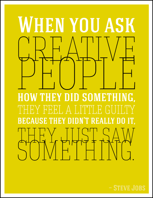Steve Jobs creativity quote
