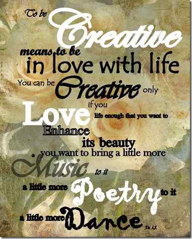 What creative means
