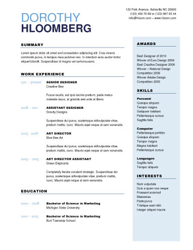 50 free microsoft word resume templates for download
