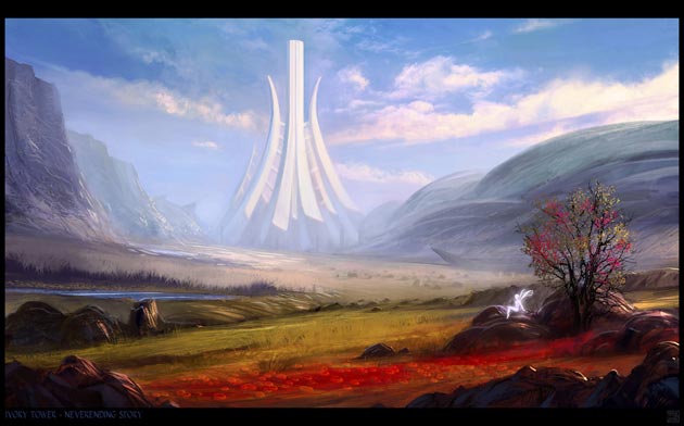 Ivory_Tower_by_Hideyoshi Digital painting ivory tower