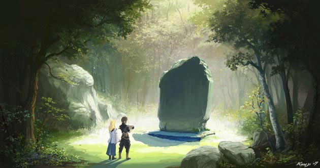monolith Digital Painting monolith