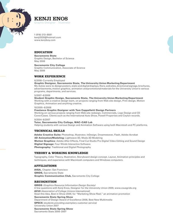 free resume templates for creative minds