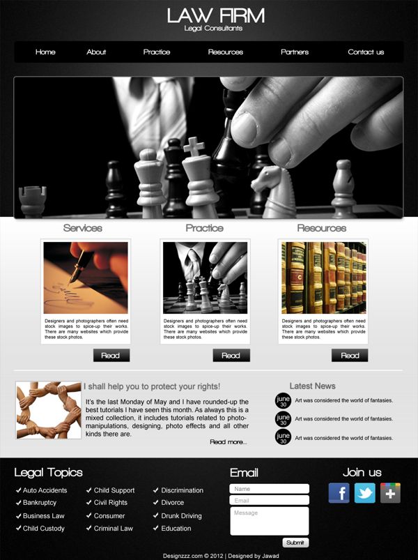 law firm corporate web design 