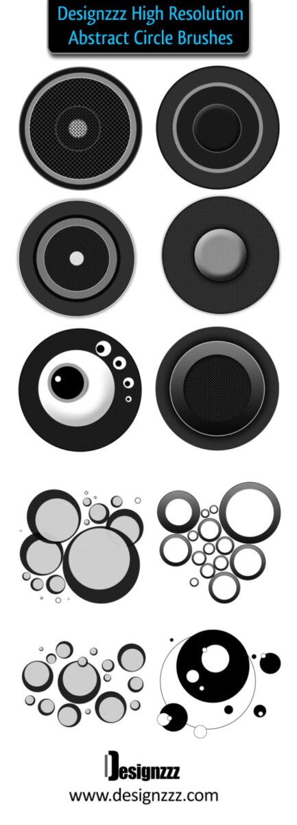 Abstract Round Brushes for