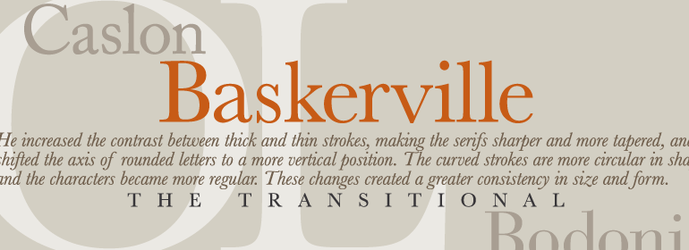 Baskerville: excellent font for web even though it is a serif font. 
