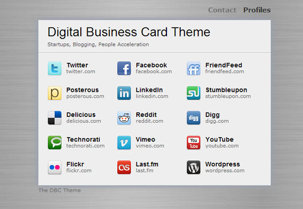 20 Exceptional Vcard WordPress Themes Technology Business Card Design The Digital Theme