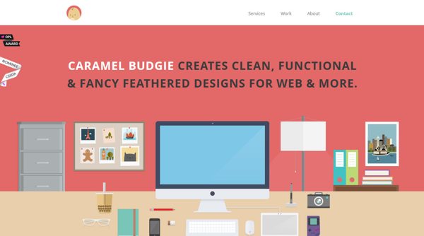 flat illustration webdesign