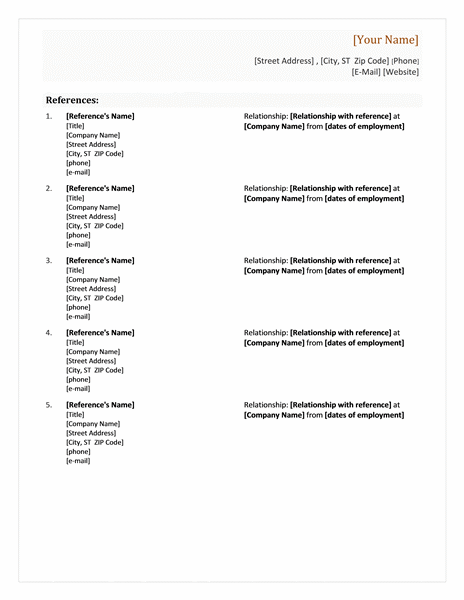 Academic writing references on a resume