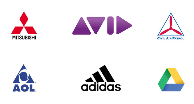 triangular logos
